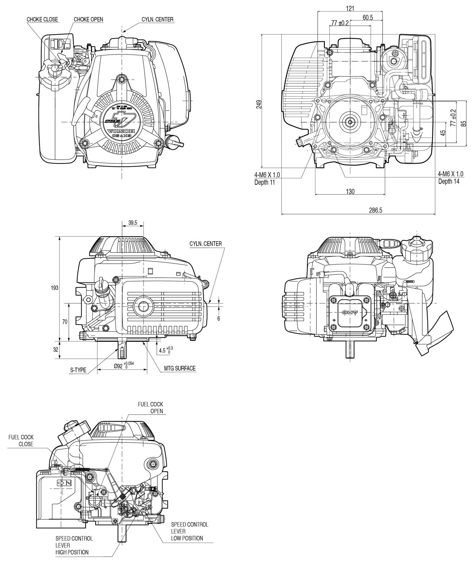 Honda gxv 57